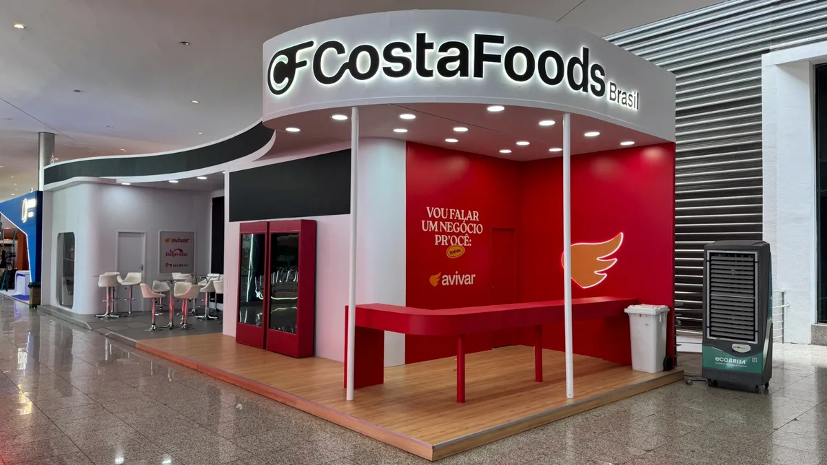 Stand da CostaFoods montado pela Griffin Montagens em feira