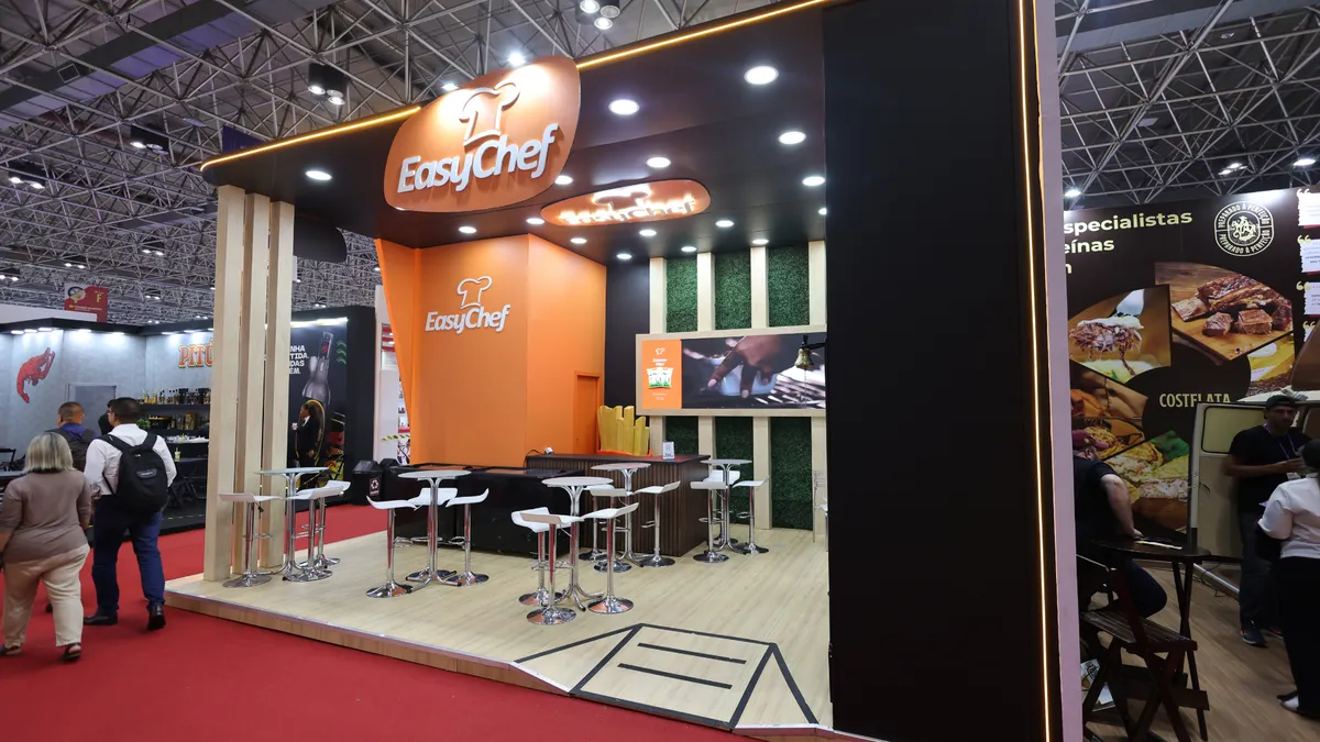 Stand da Easy Cheff montado pela Griffin Montagens em feira