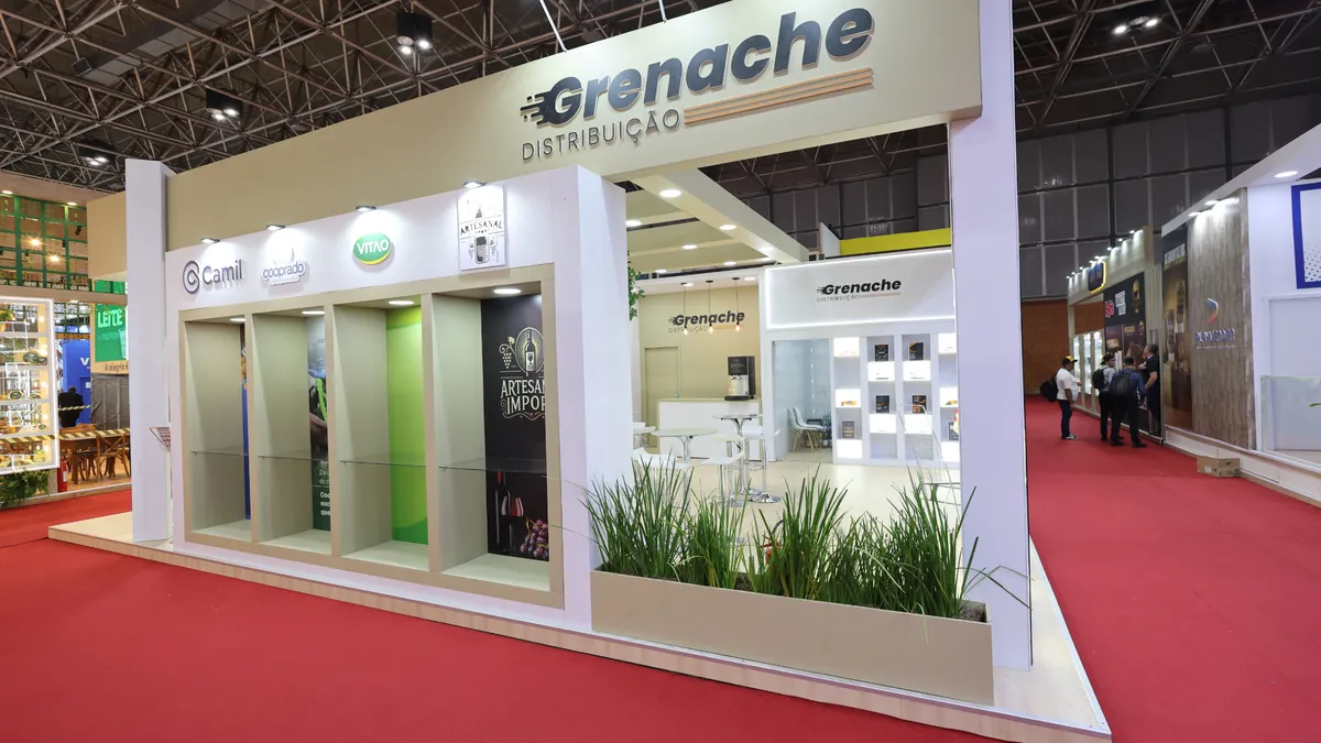Stand da Grenache montado pela Griffin Montagens em feira