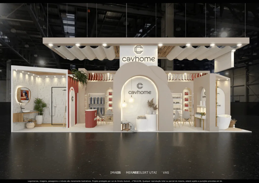 Projeto 3D de stand para Cavhome