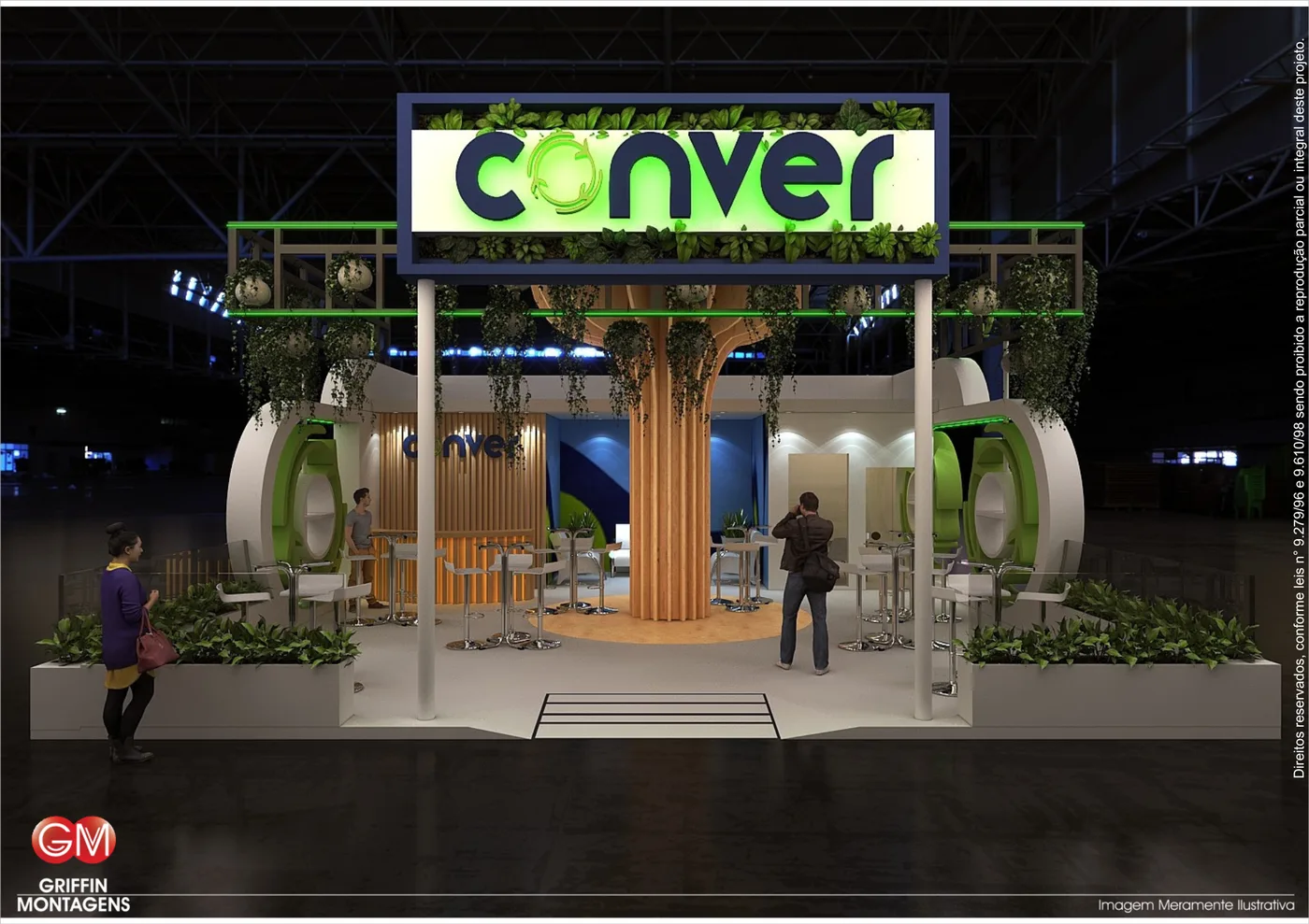 Projeto 3D de stand para Conver