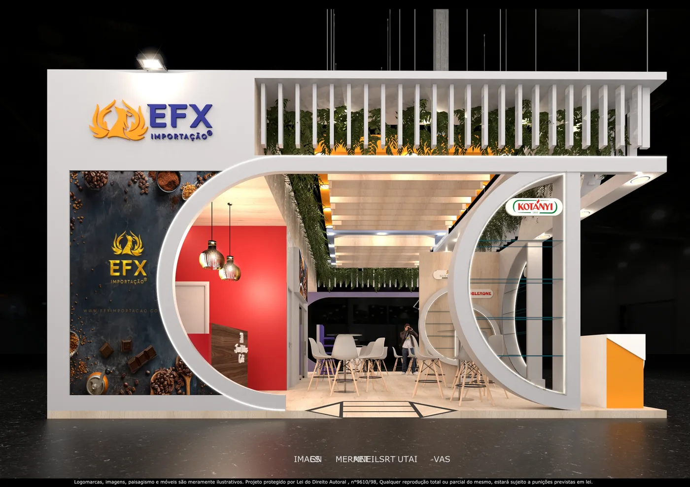 Projeto 3D de stand para EFX Importação