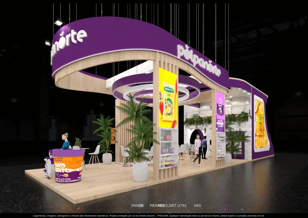 Projeto 3D de stand para Polpanorte